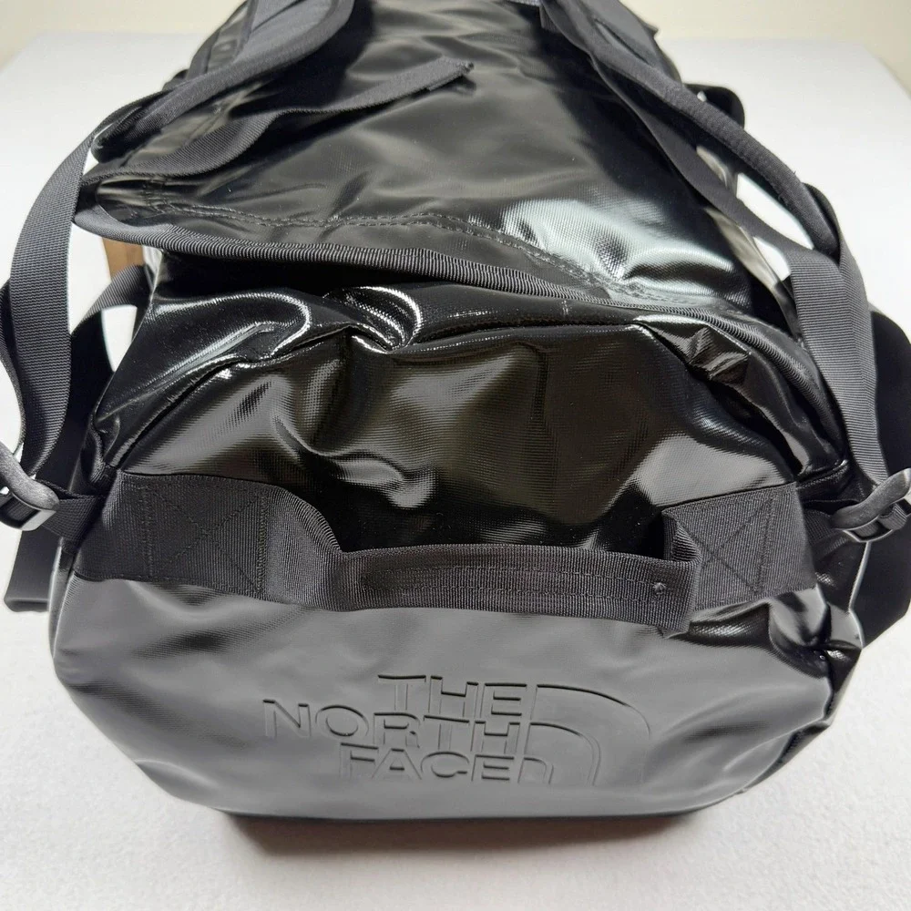 The North Face Base Camp Duffel 71L Size M Patent TNF Black Special Edition- New
